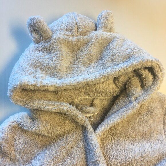 Daydream by Berkshire Home Teddy Robe Gray S/M - Picture 4 of 8